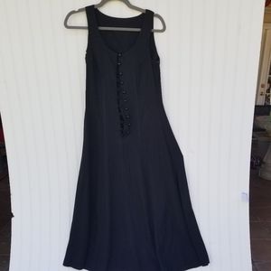 Maxi -Women's siz3 3-4 .Sleeveless Black Dress.